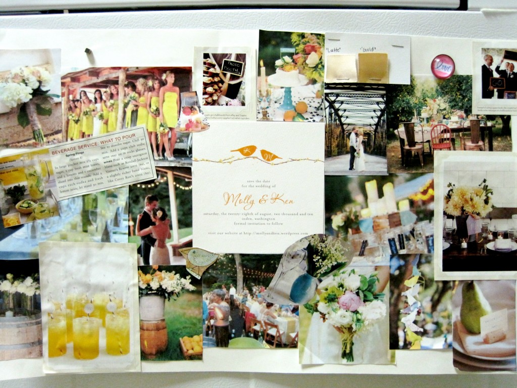 Vision Board for Molly & Ken's Wedding